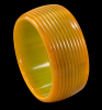 vintage wide lime rib carved bangle
